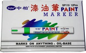 Маркер масляный Sipa PAINT SP 110(101) зеленый /12 /144 /1296 от компании Востокимпорт
