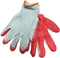 Перчатки х/б красная ладошка, оранж. кайма /10 /600 от компании Востокимпорт