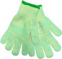 Перчатки х/б плотные желтые, зелен. кайма /10 / 800 от компании Востокимпорт