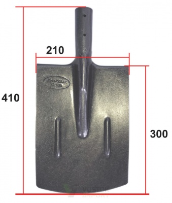 Лопата штыковая прямая рельсовая сталь Т3 /12 от компании Востокимпорт